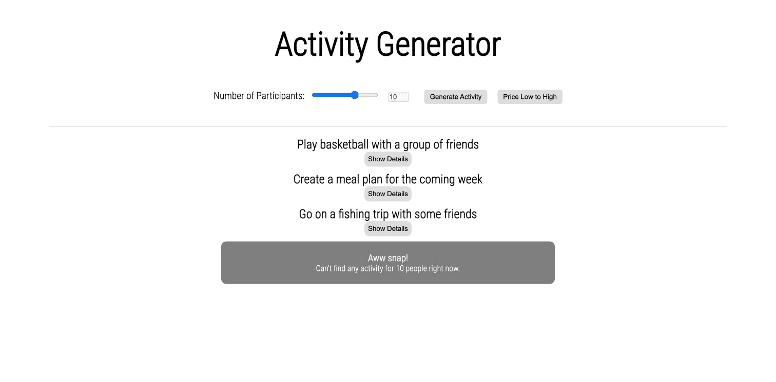 Activity Generator