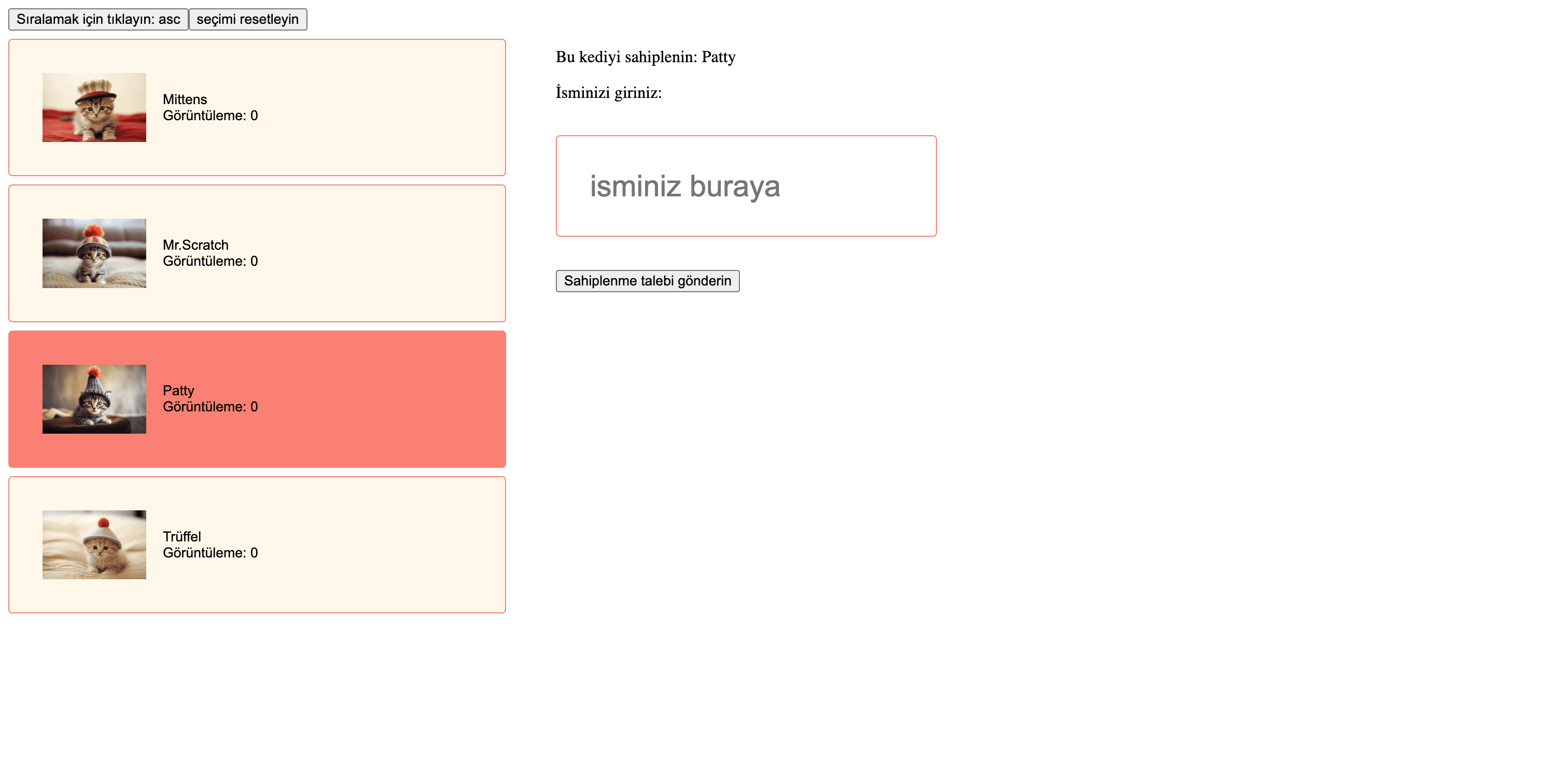 Cat Adoption Form