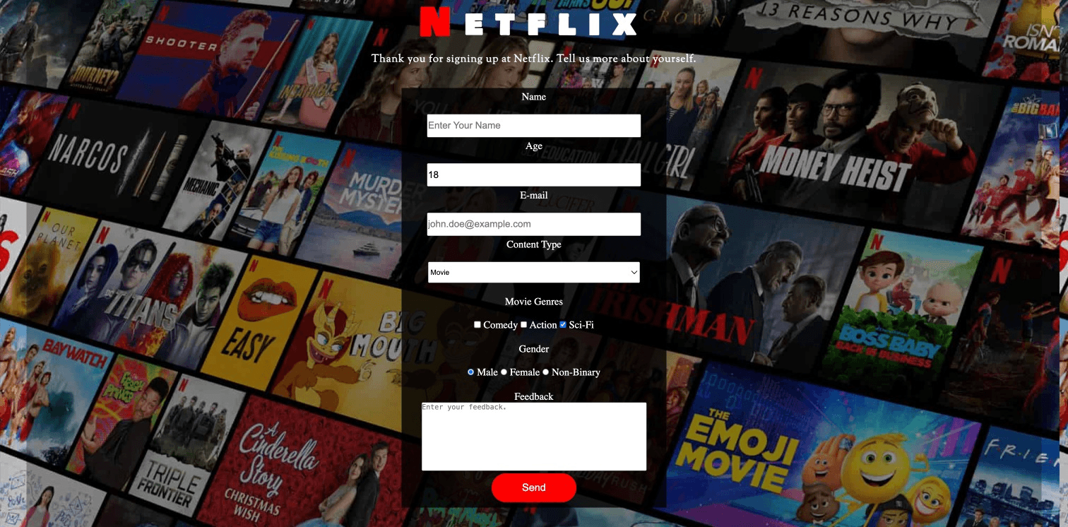 Netflix Survey Form