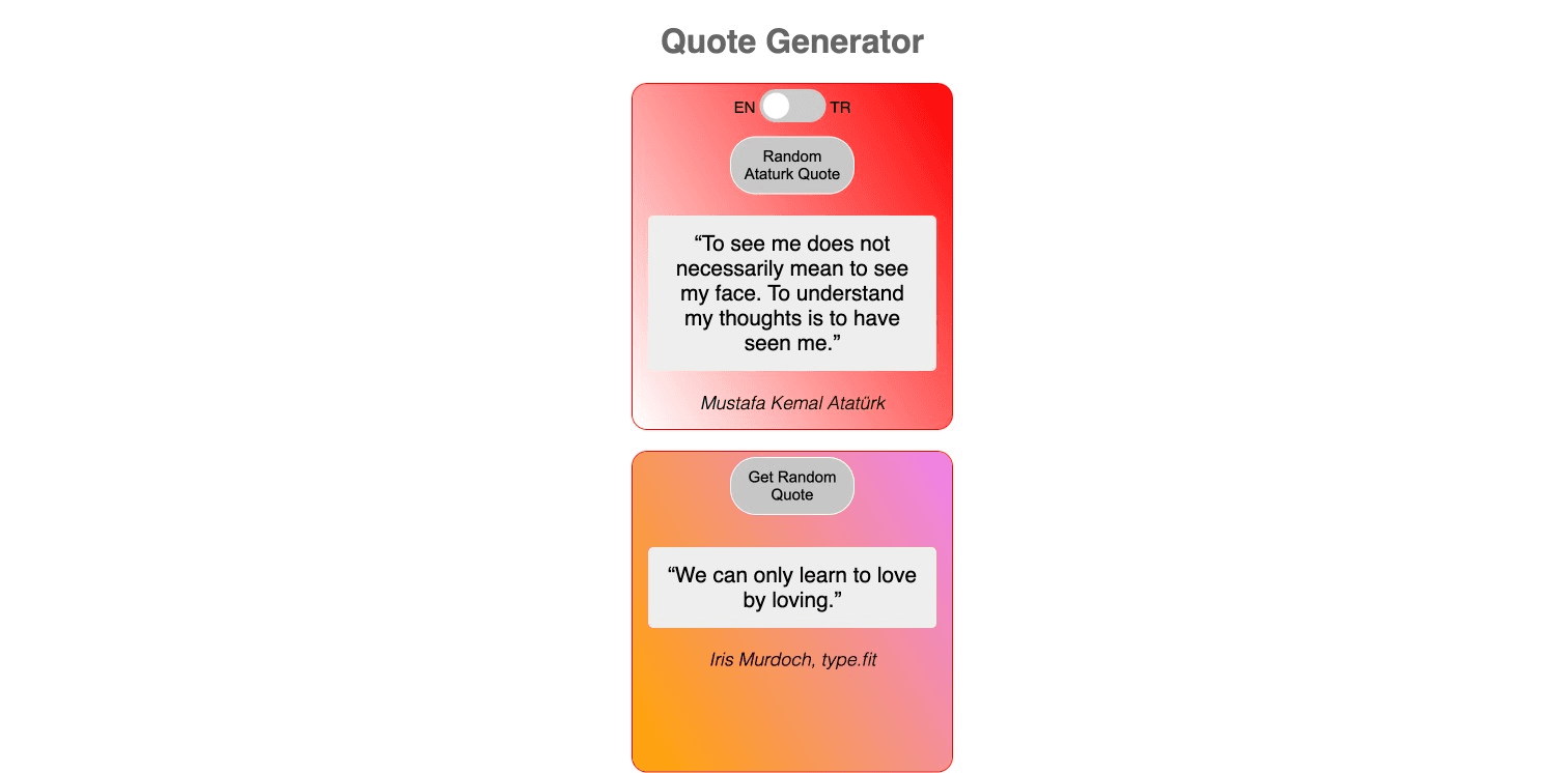 Ataturk Quote Generator